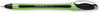 A Picture of product RED-190001 Schneider® Xpress Fineliner Pen Porous Point Stick, Medium 0.8 mm, Black Ink, Black/Green Barrel, 10/Box