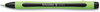 A Picture of product RED-190001 Schneider® Xpress Fineliner Pen Porous Point Stick, Medium 0.8 mm, Black Ink, Black/Green Barrel, 10/Box