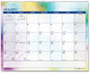 A Picture of product HOD-3459 House of Doolittle™ 100% Recycled Cosmos Wall Calendar Night Sky Artwork, 14.88 x 12, White/Multicolor Sheets, 12-Month (Jan to Dec): 2025