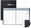 A Picture of product HOD-262092 House of Doolittle™ Monthly Hard Cover Planner Two-Year 11 x 8.5, Black 24-Month: Jan 2025 to Dec 2026