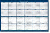 A Picture of product HOD-3964 House of Doolittle™ Reversible/Erasable 2 Year Wall Calendar Two-Year 24 x 37, Light Blue/Blue/White Sheets, 24-Month: Jan 2025 to Dec 2026