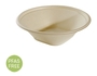 A Picture of product FIS-43RSB32 Conserveware Round Bagasse Bowls with Square Bottom. 32 oz. 7.75 in. 75 bowls/bag, 4 bags/case.