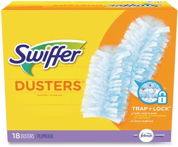 Swiffer® Dusters Refill Dust Lock Fiber, Lavender Scent, Light Blue, 18/Box