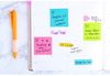 A Picture of product MMM-2027BRT Post-it® Notes Original Cubes 3" x Assorted Bright Colors, 400 Sheets/Cube