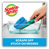 A Picture of product MMM-451U4 Scotch-Brite™ Advanced Soap Control Non-Scratch Dishwand 4 x 11.25, Blue