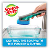 A Picture of product MMM-451U4 Scotch-Brite™ Advanced Soap Control Non-Scratch Dishwand 4 x 11.25, Blue