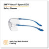 A Picture of product MMM-1179600000 3M™ Virtua™ Sport CCS Protective Eyewear Blue Plastic Frame, Clear Polycarbonate Lens