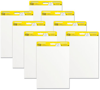 Post-it® Easel Pads Super Sticky Self-Stick Vertical-Orientation Unruled, 25 x 30, White, Sheets, 8/Pack