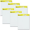 A Picture of product MMM-560VAD6 Post-it® Easel Pads Super Sticky Self-Stick Vertical-Orientation Quadrille Rule (1 sq/in), 25 x 30, White, Sheets, 6/Pack