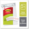 A Picture of product MMM-17024104 Command™ Poster Strips Removable, Holds Up to 1 lb per Pair, Small, 0.63 x 1.75, White, 104/Pack