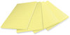 A Picture of product MMM-4621R4SSCY Post-it® Notes Super Sticky 100% Recycled Paper Ruled, 4" x 6", Canary Yellow, 45 Sheets/Pad, 4 Pads/Pack