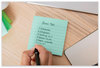 A Picture of product MMM-675R3S Post-it® Notes Super Sticky 100% Recycled Paper Ruled, 4" x Oasis, 70 Sheets/Pad, 3 Pads/Pack