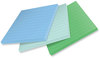 A Picture of product MMM-675R3S Post-it® Notes Super Sticky 100% Recycled Paper Ruled, 4" x Oasis, 70 Sheets/Pad, 3 Pads/Pack