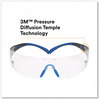 A Picture of product MMM-SF401SGAFBLU 3M™ SecureFit™ Protective Eyewear 400 Series, Black/Blue Plastic Frame, Clear Polycarbonate Lens