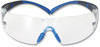 A Picture of product MMM-SF401SGAFBLU 3M™ SecureFit™ Protective Eyewear 400 Series, Black/Blue Plastic Frame, Clear Polycarbonate Lens