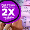 A Picture of product MMM-654R24SSTCP Post-it® Notes Super Sticky 100% Recycled Paper 3" x Oasis, 70 Sheets/Pad, 24 Pads/Pack