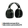 A Picture of product MMM-X5A 3M™ PELTOR™ X Series Earmuffs Model X5A, 31 dB NRR, Black