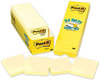 A Picture of product MMM-70005141687 Post-it® Notes Original Pads in Canary Yellow Cabinet Pack, 3" x 90 Sheets/Pad, 24 Pads/Pack