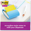 A Picture of product MMM-R33010SSJOY Post-it® Pop-up Notes Super Sticky Summer Joy Collection Colors 3" x Assorted 90 Sheets/Pad, 10 Pads/Pack