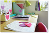 A Picture of product MMM-7350HRT Post-it® Notes Die-Cut Heart Shaped Notepads 3" x Pink/Purple, 75 Sheets/Pad, 2 Pads/Pack