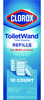 A Picture of product CLO-31620 Clorox® Disinfecting ToiletWand™ Refills Refill Heads, Blue/White, 10/Pack, 6 Packs/Carton