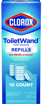 Clorox® Disinfecting ToiletWand™ Refills Refill Heads, Blue/White, 10/Pack, 6 Packs/Carton