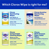 A Picture of product CLO-60040 Clorox® Scentiva™ Bleach Free Cleaning Wipes 7.75 x 7, Tuscan Lavender and Jasmine, 75/Canister