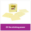 A Picture of product MMM-70005166353 Post-it® Notes Super Sticky Pads in Canary Yellow Note Ruled, 4" x 90 Sheets/Pad, 4 Pads/Pack