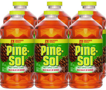 Pine-Sol® Multi-Surface Cleaner Disinfectant Concentrated Pine Scent, 80 oz Bottle, 6/Carton