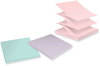 A Picture of product MMM-R330R6SSNRP Post-it® Notes Super Sticky 100% Recycled Paper 3" x Wanderlust Pastels, 70 Sheets/Pad, 6 Pads/Pack