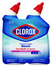 A Picture of product CLO-30924 Clorox® Disinfecting Toilet Bowl Cleaner with Bleach Rain Clean Scent, 24 oz Bottle, 2/Pack