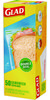 A Picture of product CLO-57263 Glad® Zipper Food Storage Sandwich Bags 6.63 x 9.88 8, Clear, 50 Bags/Box, 12 Boxes/Carton