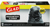 A Picture of product CLO-78966 Glad® Guaranteed Strong™ Large Drawstring Trash Bags Three-Ply, 30 gal, 1.05 mil, x 33, Black, 28 Bags/Box, 6 Boxes/Carton