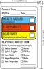 A Picture of product AMZ-HCZ15 Self Adhesive 1.5”x2.5” SDS MSDS Safety Stickers for Chemical Identifying