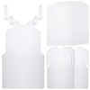 A Picture of product AMZ-868 Disposable Waterproof Plastic Tie Back Adult Bibs. 23.62 X 15.75 in. White. 200/box.