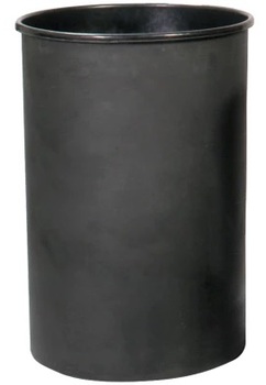 Witt Round Rigid Can Liner. 55 gal. 24 X 33.5 in. Black.