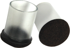 Clear Sleeve™ Floor Protectors. 1 1/8-1 1/4 in. 100/pack.