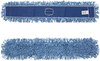 A Picture of product BWK-1148 Boardwalk® Cotton/Synthetic Looped-End Dust Mop Head. 48 X 5 in. Blue.