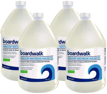 Boardwalk® Pearlescent Moisturizing Liquid Hand Soap Refill Aloe Scent, 1 gal Bottle, 4/Carton