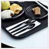 A Picture of product BWK-KNIHWPSBIW Boardwalk® Heavyweight Wrapped Polystyrene Cutlery Knife, Black, 1,000/Carton