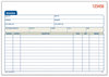 A Picture of product ABF-DC5840 Adams® Two-Part Invoice Book Carbonless, 5.56 x 8.44, 50 Forms Total