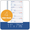 A Picture of product ABF-SC1182 Adams® TOPS™ Money/Rent Receipt Book Two-Part Carbon, 7 x 2.75, 4 Forms/Sheet, 200 Forms Total