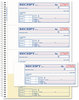 A Picture of product ABF-SC1182 Adams® TOPS™ Money/Rent Receipt Book Two-Part Carbon, 7 x 2.75, 4 Forms/Sheet, 200 Forms Total