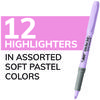 A Picture of product BIC-GBLD11A BIC® Brite Liner® Grip Pocket Highlighter Assorted Ink Colors, Chisel Tip, Barrel Dozen