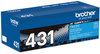 A Picture of product BRT-TN431C Brother TN431BK, TN431C, TN431M, TN431Y Toner Cartridge 1,800 Page-Yield, Cyan