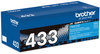 A Picture of product BRT-TN433C Brother TN433BK, TN433C,TN433M, TN433Y Toner TN433C High-Yield 4,000 Page-Yield, Cyan