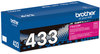 A Picture of product BRT-TN433M Brother TN433BK, TN433C,TN433M, TN433Y Toner TN433M High-Yield 4,000 Page-Yield, Magenta