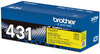 A Picture of product BRT-TN431Y Brother TN431BK, TN431C, TN431M, TN431Y Toner Cartridge 1,800 Page-Yield, Yellow