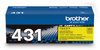 A Picture of product BRT-TN431Y Brother TN431BK, TN431C, TN431M, TN431Y Toner Cartridge 1,800 Page-Yield, Yellow