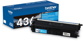 Brother TN436BK, TN436C, TN436M, TN436Y Toner Super High-Yield 6,500 Page-Yield, Cyan